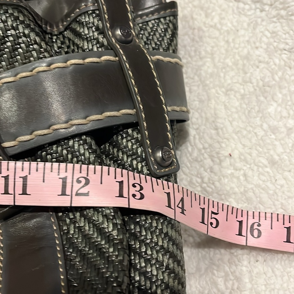 Francesco Biasia Gray Shoulder Bag Double Strap Magnetic Closure - Picture 9 of 15